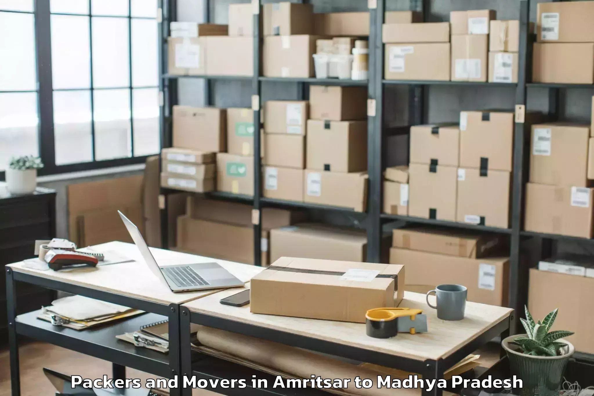 Book Amritsar to Sardarpur Packers And Movers Online